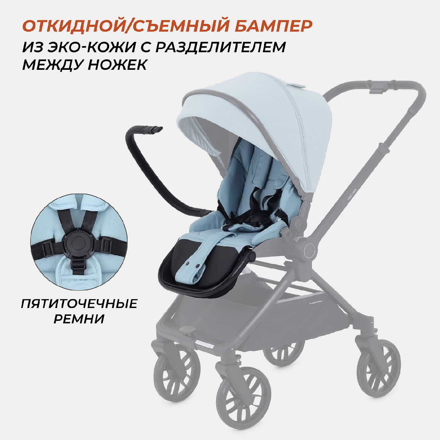Коляска детская Rant Vector 2 в 1 фотография 16