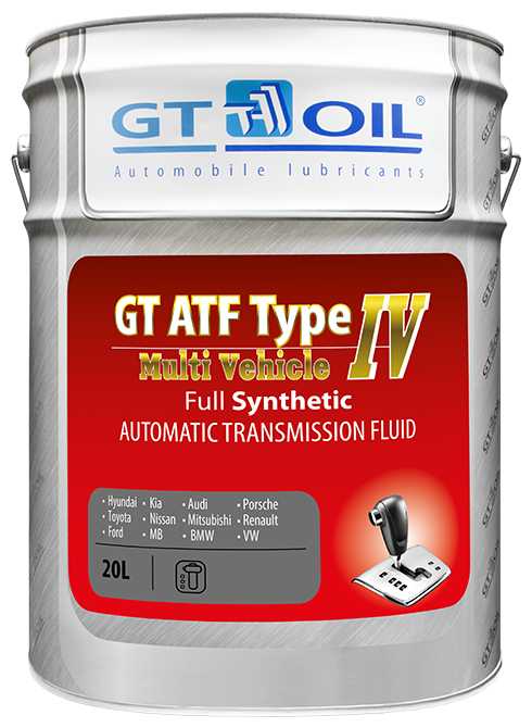Масло трансмиссионное GT OIL ATF Type IV Multi Vehicle фотография 2