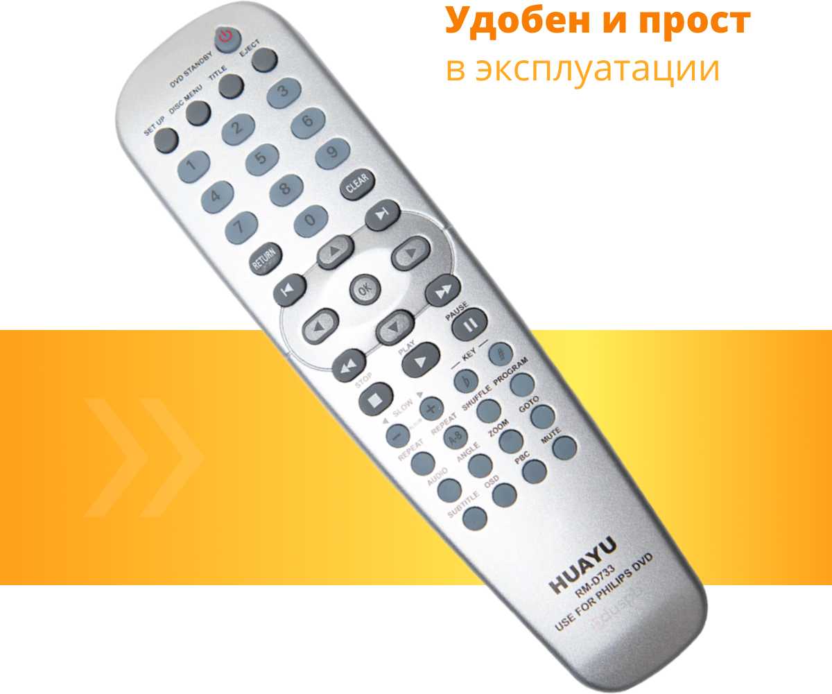 Универсальный пульт Philips RM-D733 фотография 1