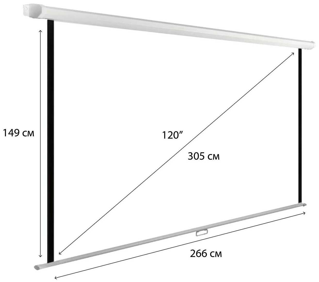 Рулонный HIPER Cinema SWL 16x9-120 фотография 2