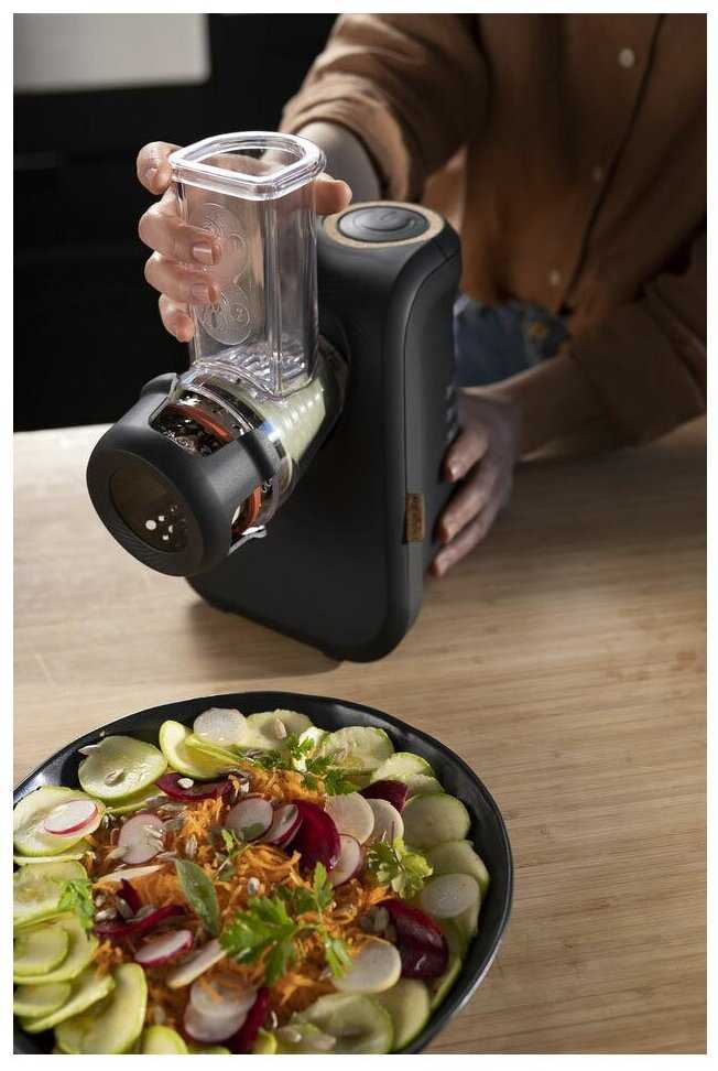 Овощерезка Moulinex Eco Respect DJ77EN10, 200 Вт, 3 насадки фотография 4