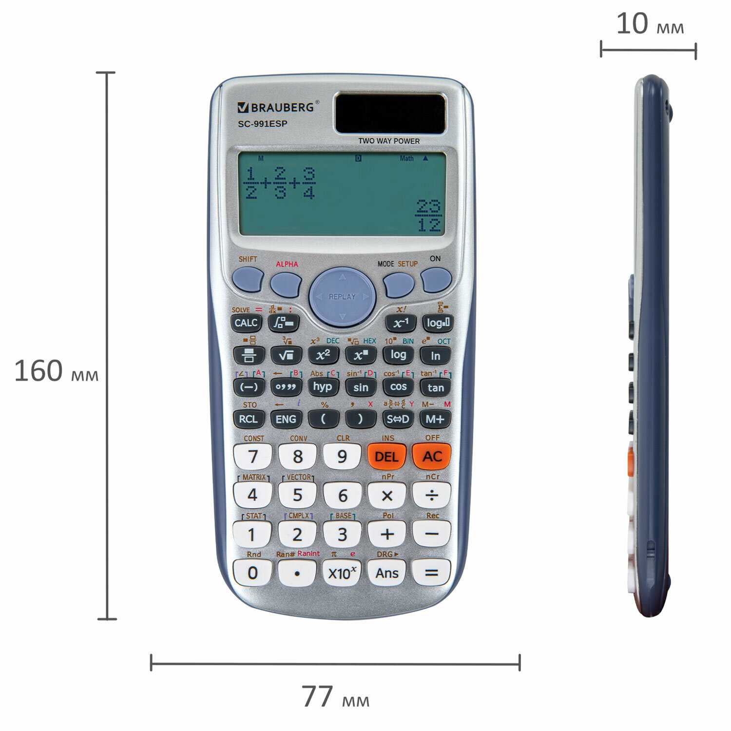 Калькулятор BRAUBERG SC-991ESP (271725) фотография 10