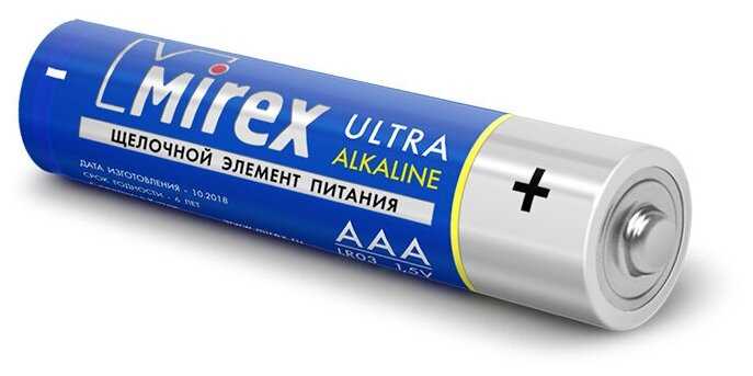 Батарея щелочная Mirex LR03 (AAA) фотография 1