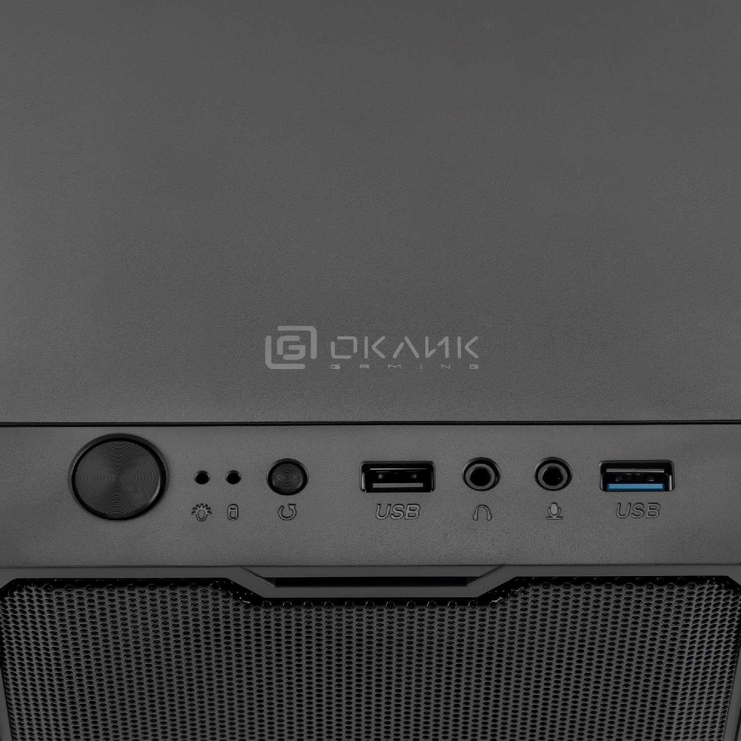 Корпус Оклик OCC-MN302F без БП mATX 1xUSB2.0 1xUSB3.0 audio фотография 4