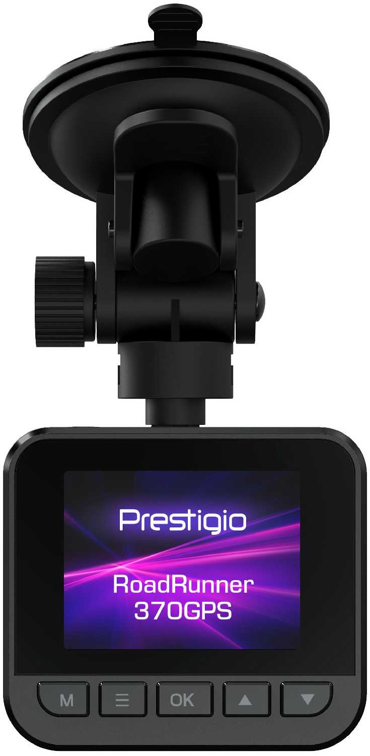 Видеорегистратор Prestigio RoadRunner 370GPS, 2.0' FHD 1920x1080, черный фотография 1