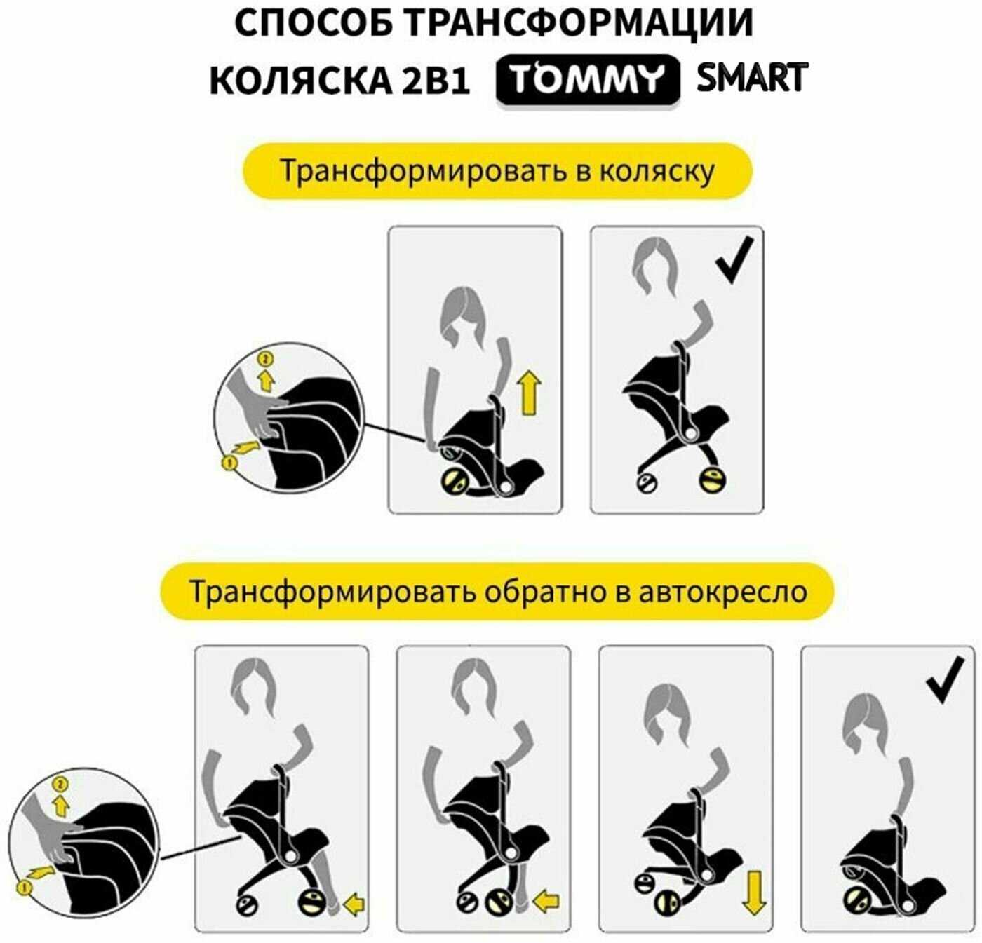 Коляска-автокресло Tommy Smart (0-24 мес. до 13 кг) фотография 10