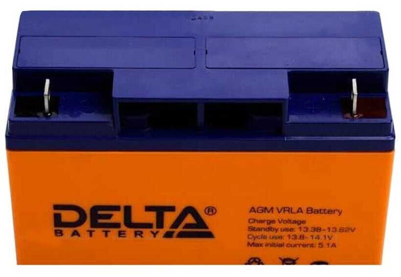 Аккумуляторная батарея DELTA Battery DTM 1217 (12В) фотография 6