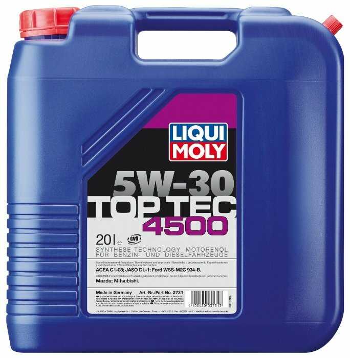 Полусинтетическое моторное масло LIQUI MOLY Top Tec 4500 5W-30 фотография 2
