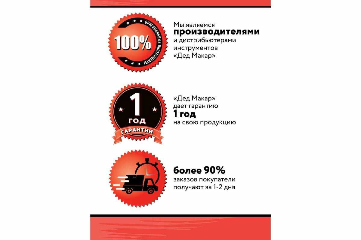Набор головок Дед Макар Набор головок шестигранных с трещоткой 1/4