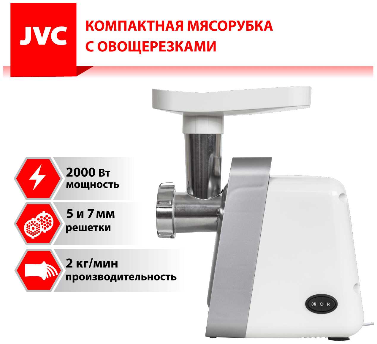 Мясорубка JVC JK-MG124 фотография 1