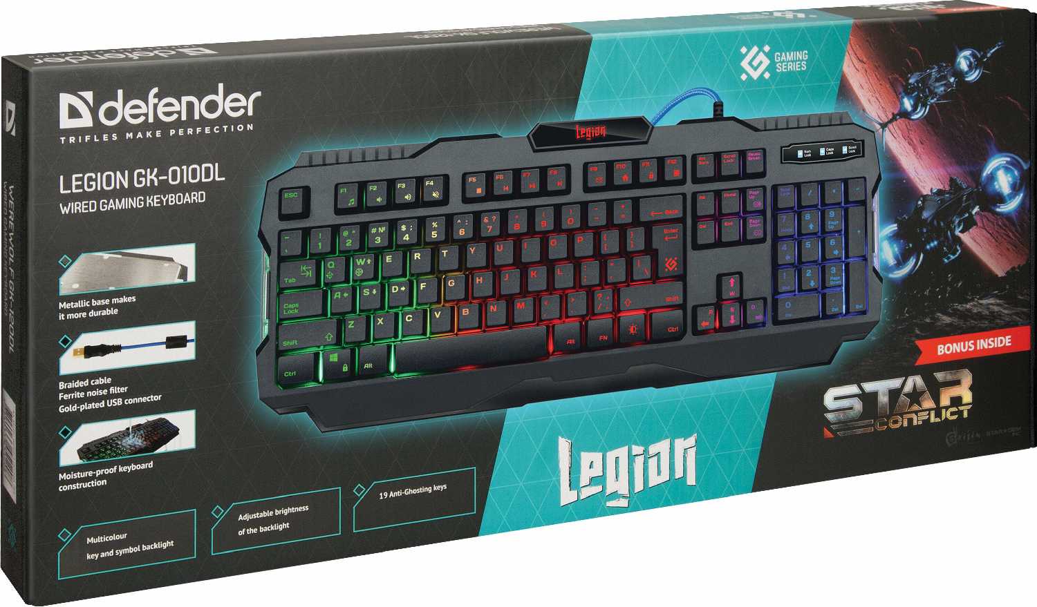 Игровая клавиатура Defender Legion GK-010DL фотография 12