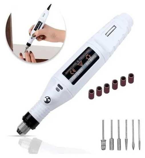 Аппарат для маникюра и педикюра Nail Drill DP-1000 20000 об/мин фотография 3