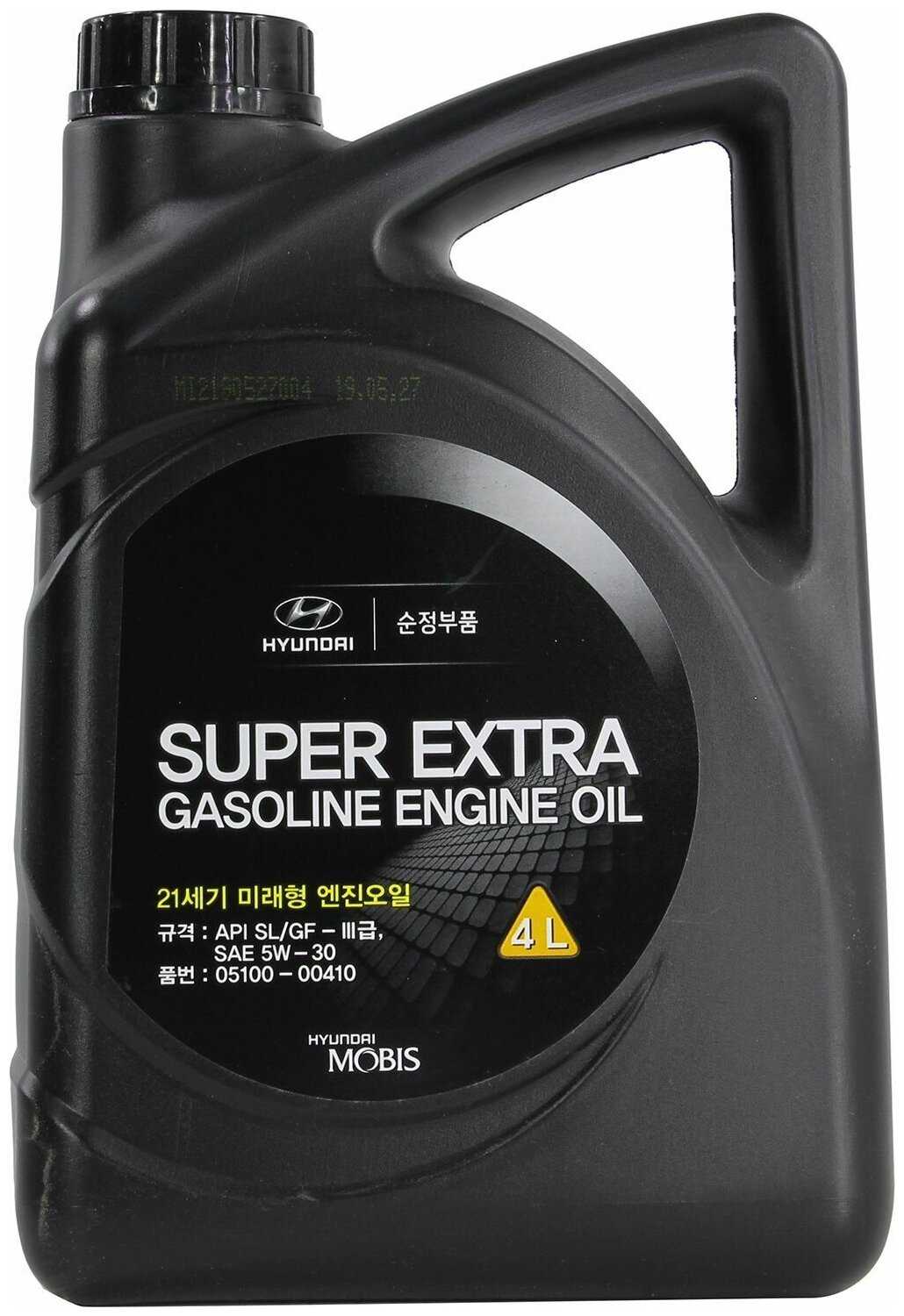Масло моторное Hyundai/Kia Super Extra SN/GF-3 (0510000410)