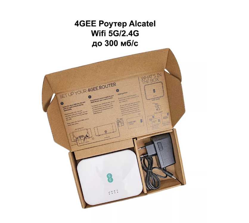 Wi-Fi роутер-модем Alcatel 4GEE D412 cat7 2.4+5 ГГц 22 mimo фотография 1