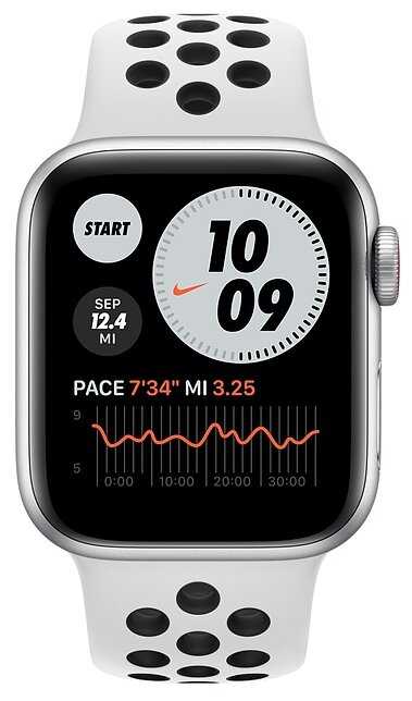 Умные часы Apple Watch SE GPS + Cellular 40мм Aluminum Case with Nike Sport Band фотография 9