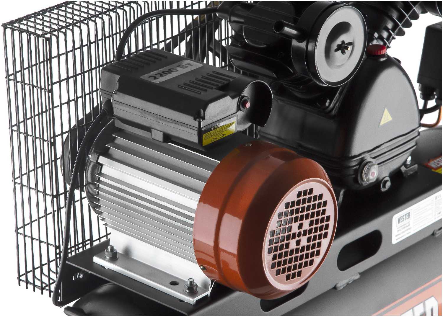 Компрессор масляный Wester WBK2200/50PRO, 50 л, 2.2 кВт фотография 8