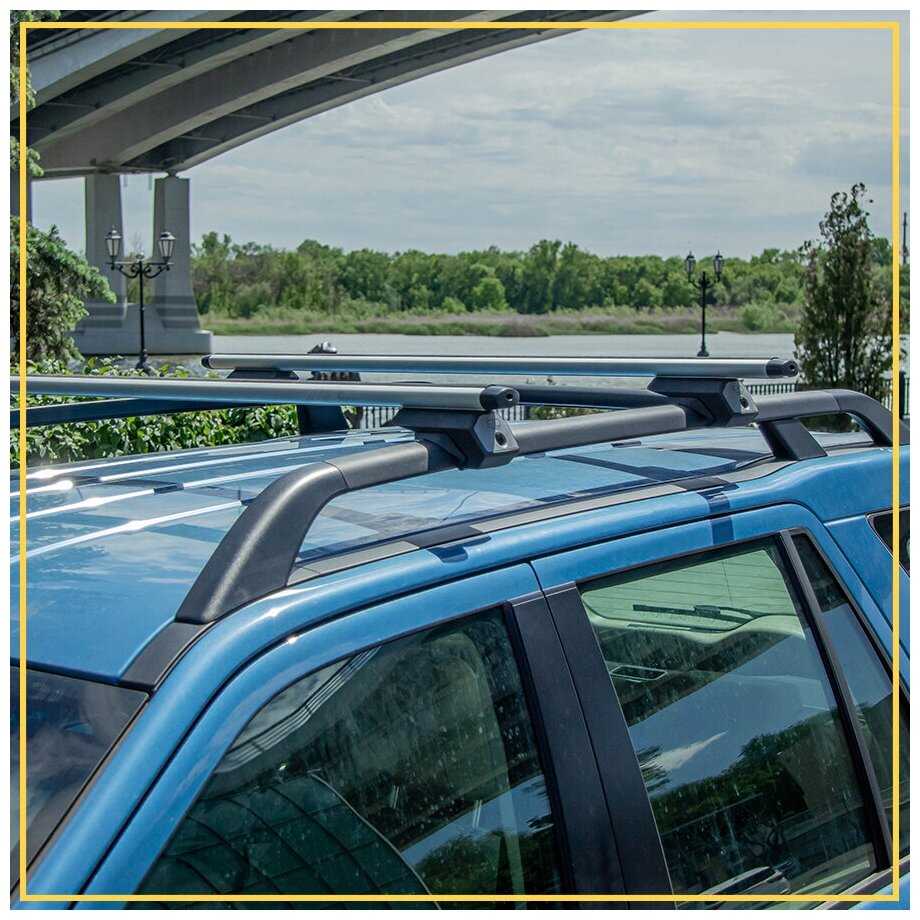 Багажник на крышу на рейлинги Форд Эксплорер 4 2005-2010 / Ford Explorer IV 2005-2010 с аэро поперечинами - комплект дуг и креплений фотография 8