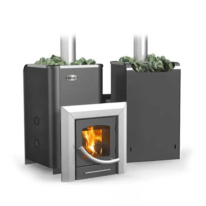 Дровяная банная печь Ермак 12-ПС Элит (12 кВт) фотография 2