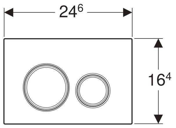 Кнопка смыва GEBERIT 115.884.SJ.1 Sigma 21 фотография 2