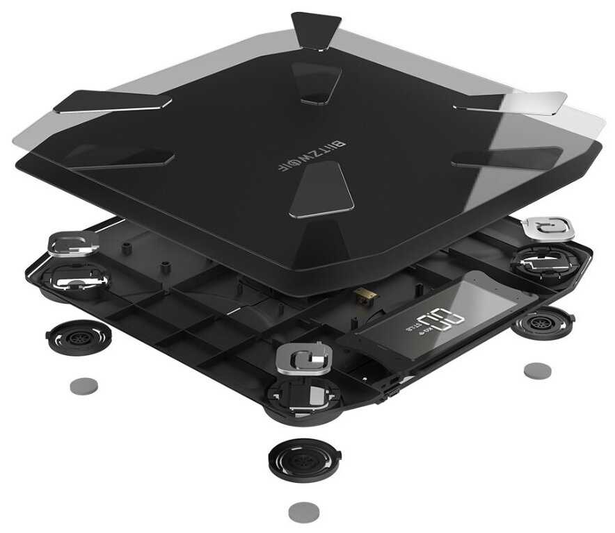 Умные весы BlitzWolf BW-SC3 Smart Scale WIFI Black фотография 2