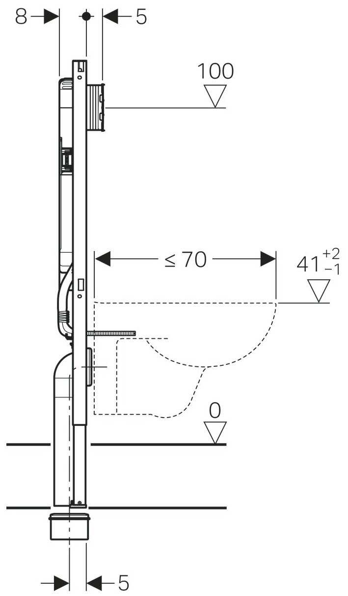 Рамная инсталляция GEBERIT Duofix 111.796.00.1 Sigma фотография 3
