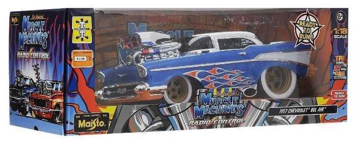Легковой автомобиль Maisto Chevrolet Bel Air 1957 (81302), 1:18, 26 см фотография 2