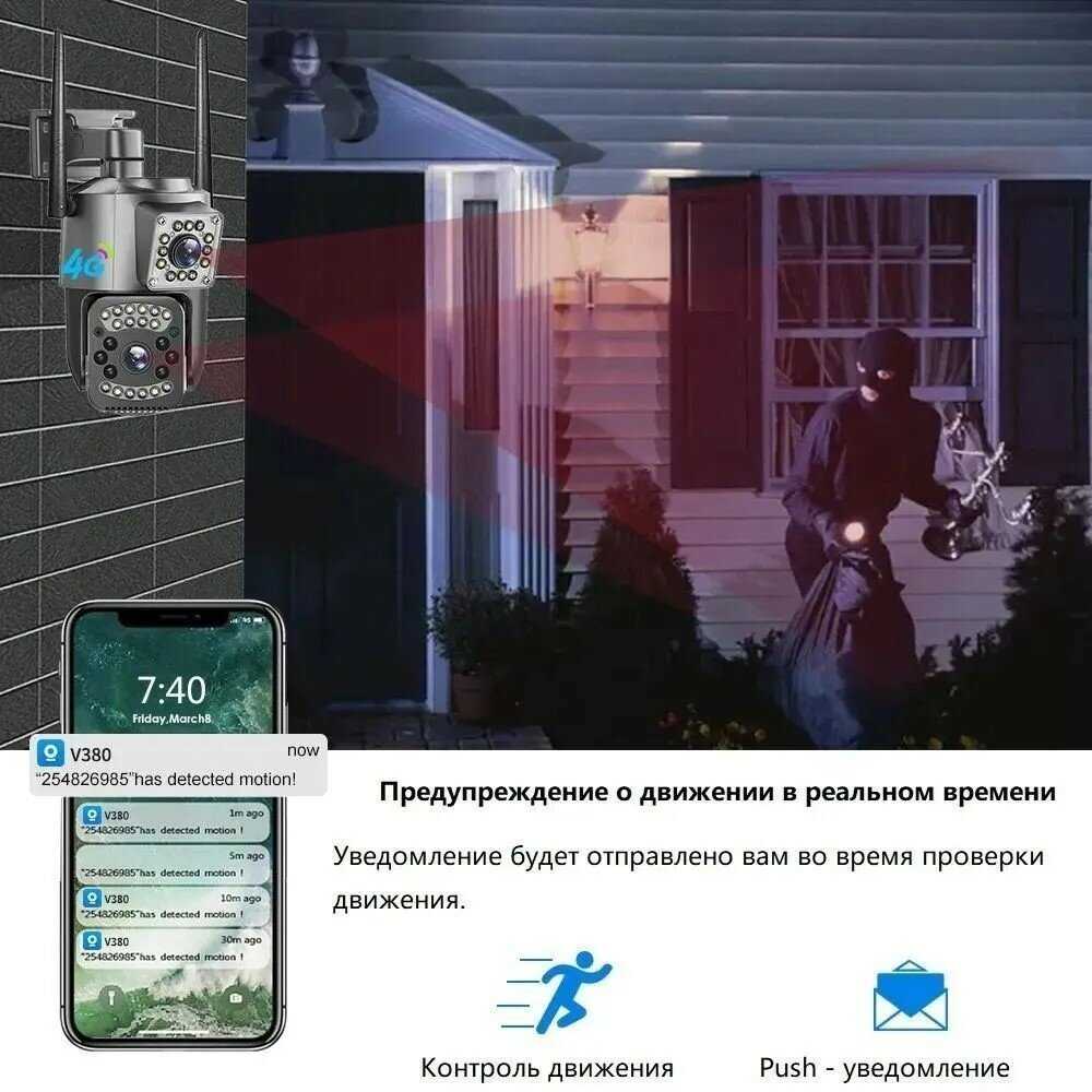 Камера видеонаблюдения уличная GCL Камера видеонаблюдения с Wi-Fi и 4G фотография 4