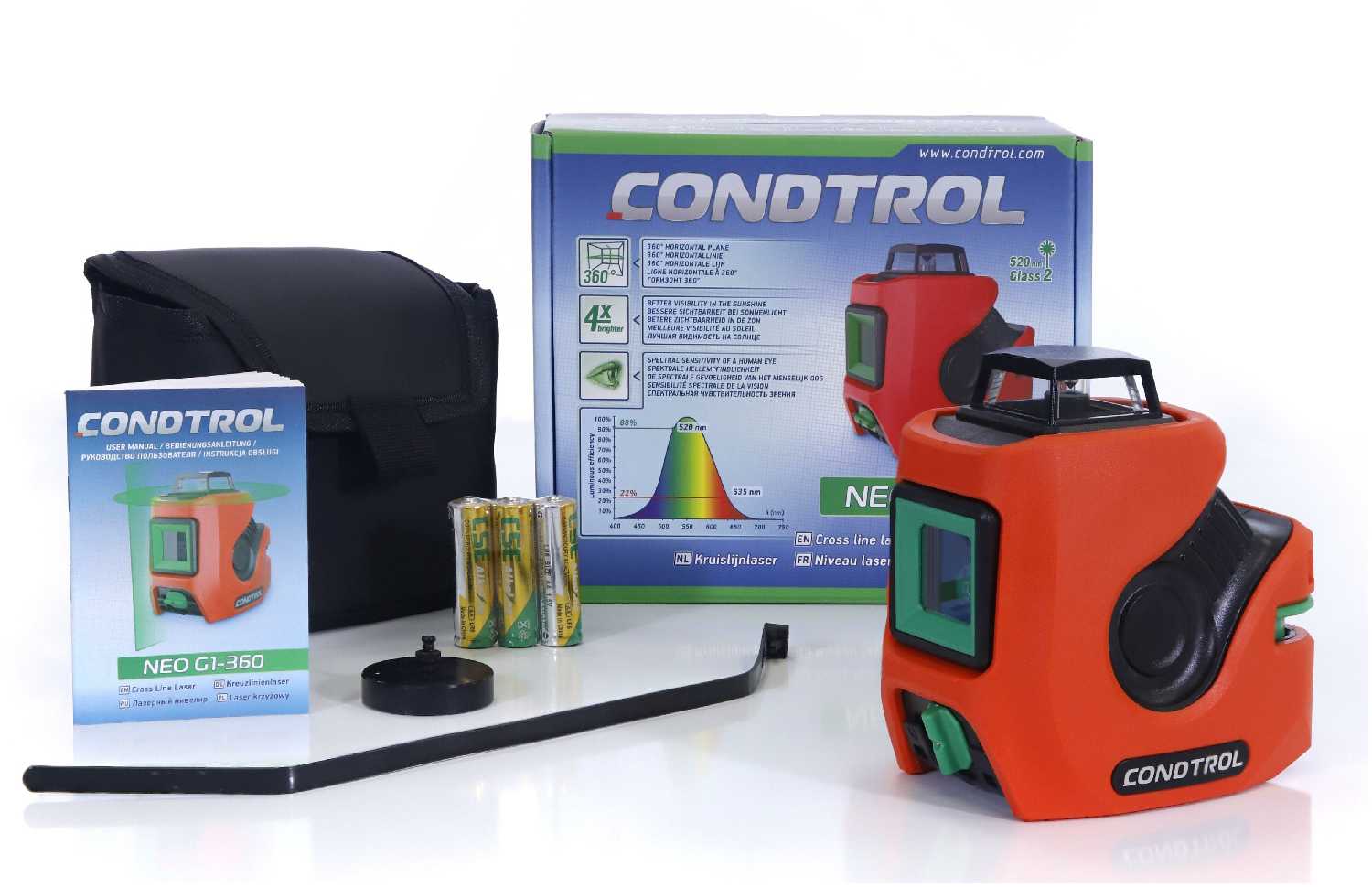 Лазерный нивелир CONDTROL Neo G1-360 (1-2-156) фотография 4