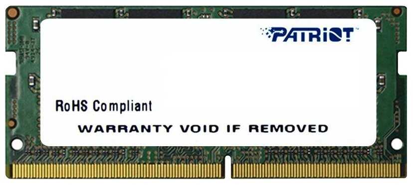 Оперативная память Patriot Memory SL 4 ГБ DDR4 SODIMM CL17 (PSD44G240082S)
