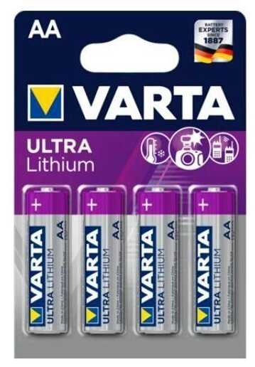 Батарейка литиевая VARTA LITHIUM 6106 FR6 BL-4 (4шт)