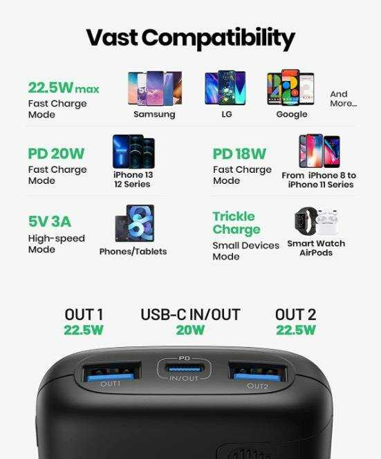 Портативный акб INIU Portable Charger (BI-B61) фотография 5