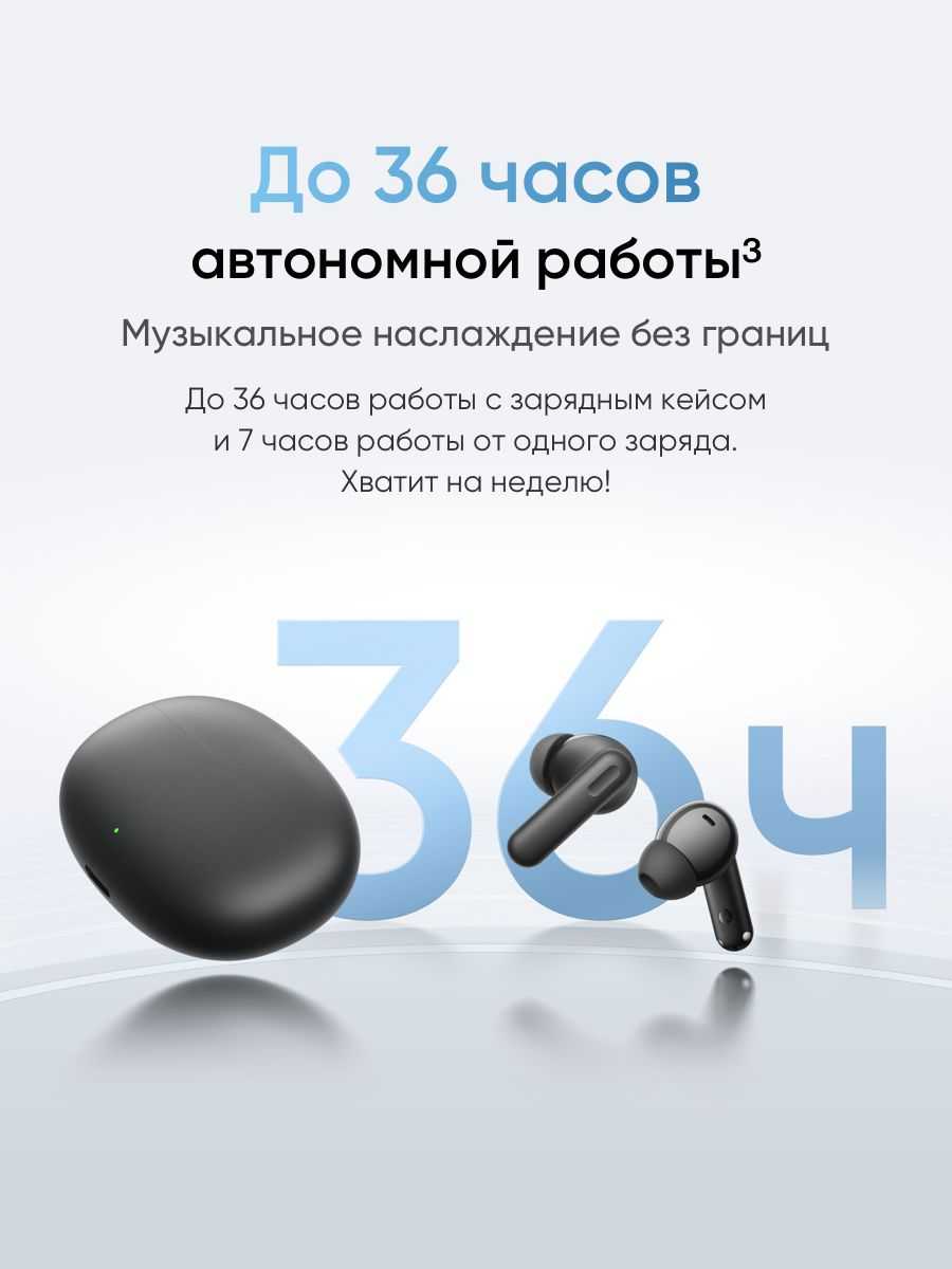 Беспроводные наушники realme TechLife Buds фотография 10