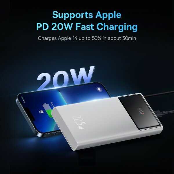Внешний аккумулятор Baseus Star-Lord Digital Display Fast Charge Power Bank 10000mAh 22.5W (PPXJ100002) фотография 3
