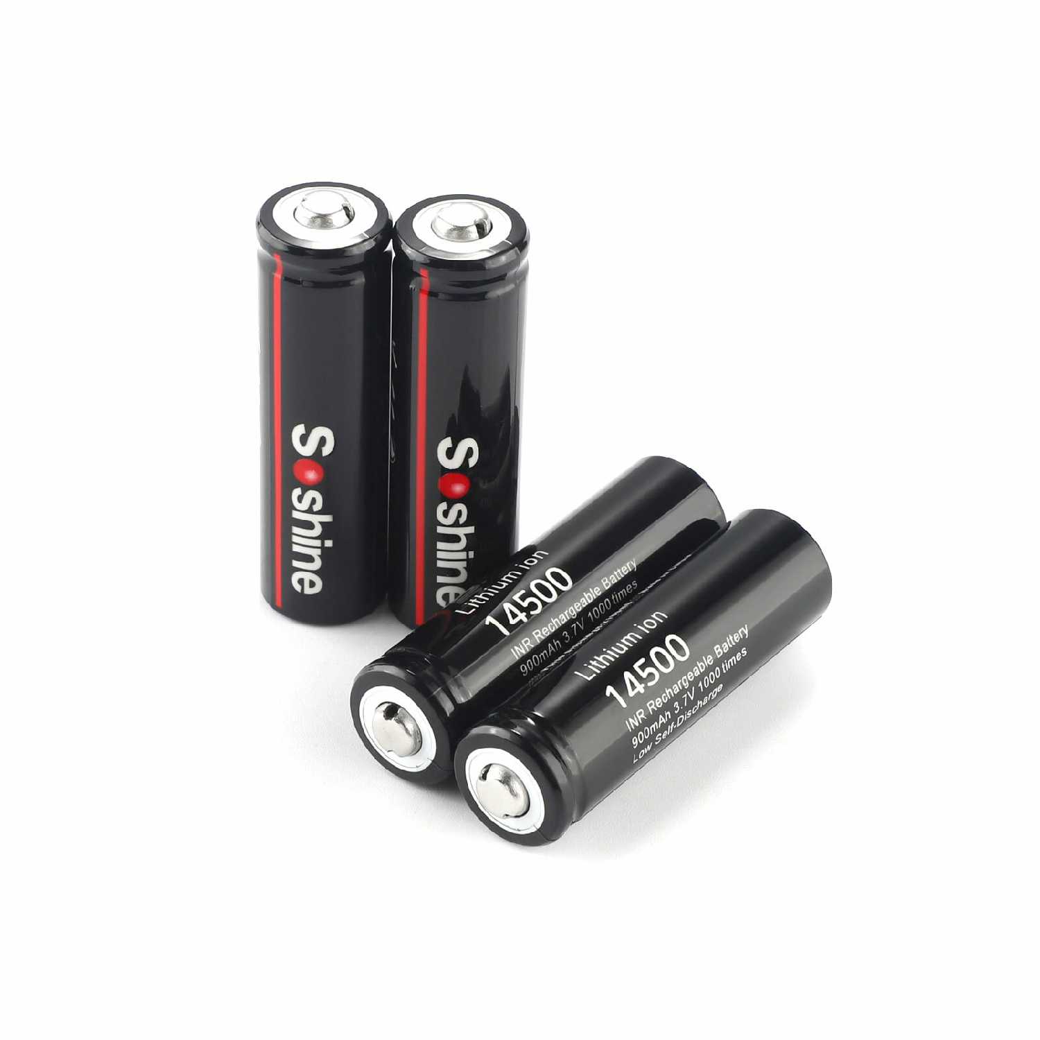 Литий-ионная батарея Soshine 14500 AA (900mAh) фотография 5