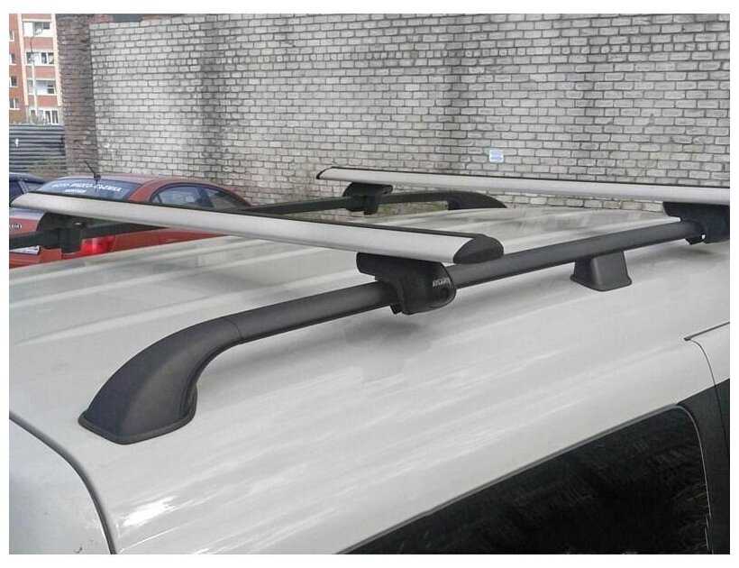 Багажник на крышу Atlant, 8824+8810, крыловидные дуги 1,26м на Кадиллак SRX 2003-2009, арт:21381-17 фотография 1