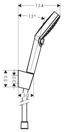 Ручной душ hansgrohe Crometta Vario 26691400, хром фотография 1
