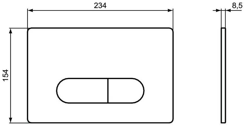 Клавиша смыва Ideal Standard PROSYS OLEAS (R0116AC) фотография 2