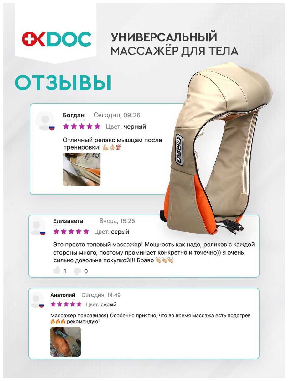 Электрический массажер OKDOC Массажер (10в1) фотография 8