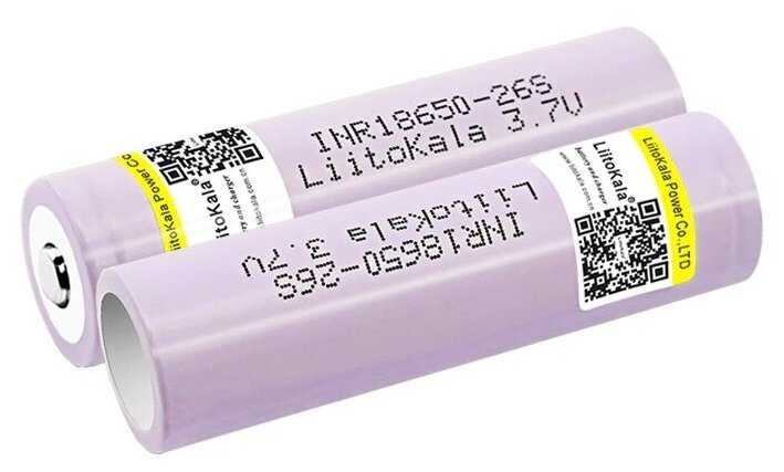 Аккумулятор 18650 высокотоковый 2600mAh 20A LiitoKala 26S Li-ion (1,2,3,4,5 шт) фотография 7