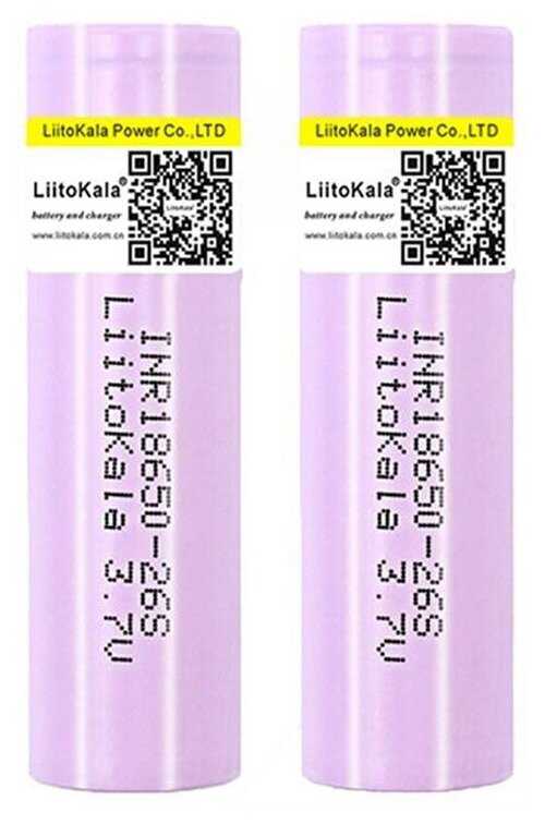Аккумулятор 18650 высокотоковый 2600mAh 20A LiitoKala 26S Li-ion (1,2,3,4,5 шт) фотография 8