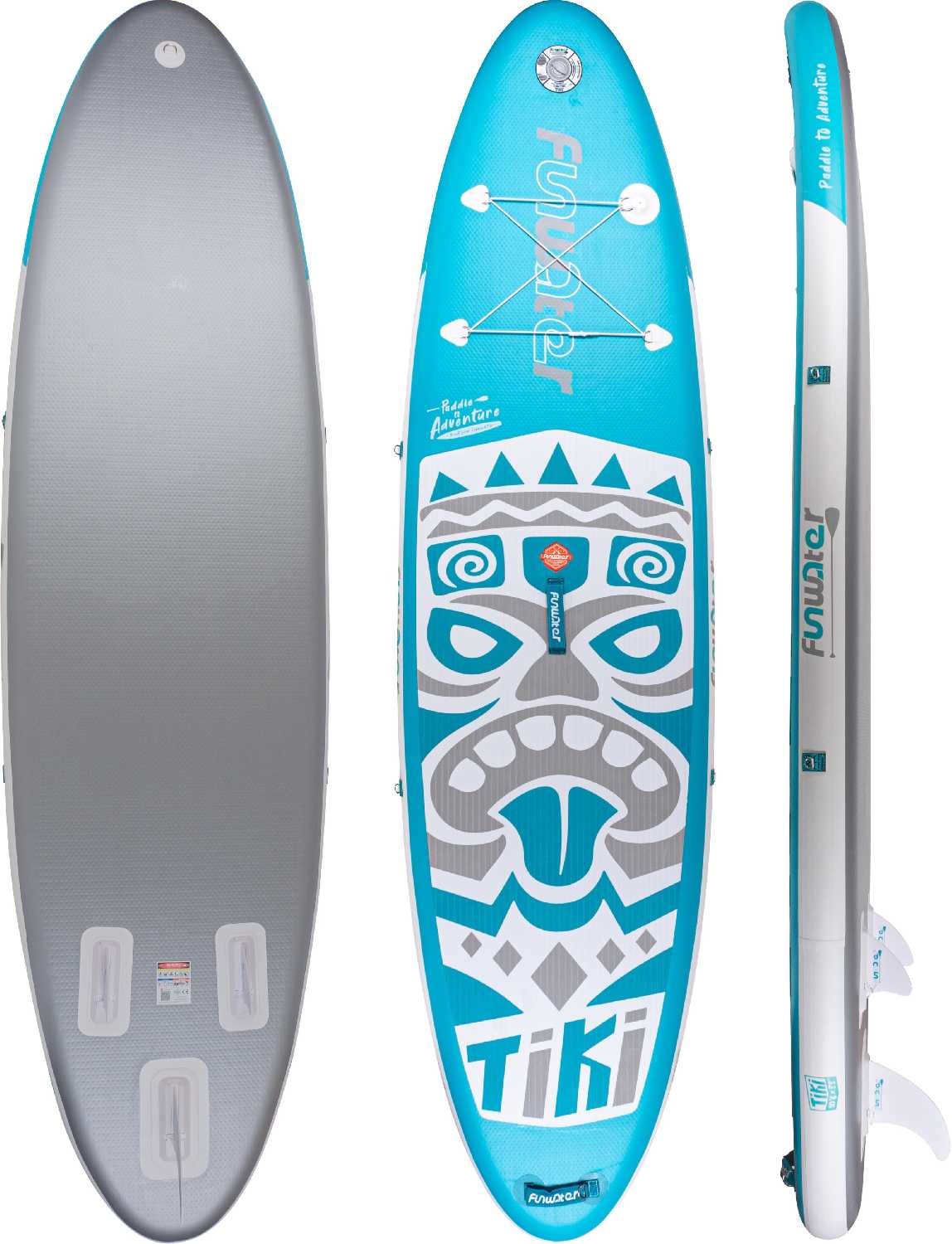 Сапборд Tech Team INKY (335x84x15 см) надувной двухслойный sup board (сиденье в комплекте), синий фотография 17