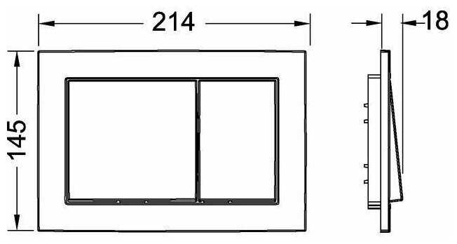 Кнопка смыва Tece TECEbase (9240701) фотография 1
