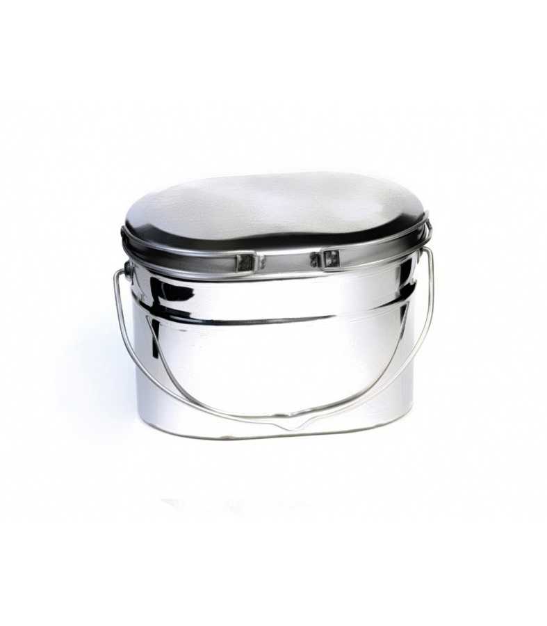 Котелок низкий 3,3 л крышка с ручками фотография 22