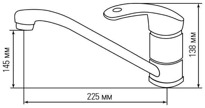 Смеситель для раковины (умывальника) LEX Salto, рычажный фотография 6