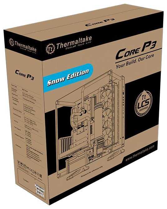 Компьютерный корпус Thermaltake Core P3 TG CA-1G4-00M6WN-05 White фотография 17