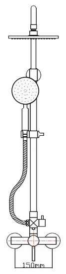 Душевая стойка Seaman Eco Koblenz SSN-2346B, серебро фотография 2