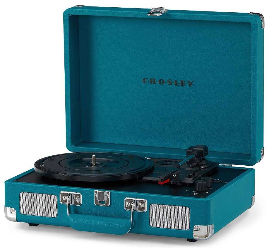 Виниловый проигрыватель CROSLEY CRUISER PLUS Teal c двухсторонним Bluetooth фотография 1