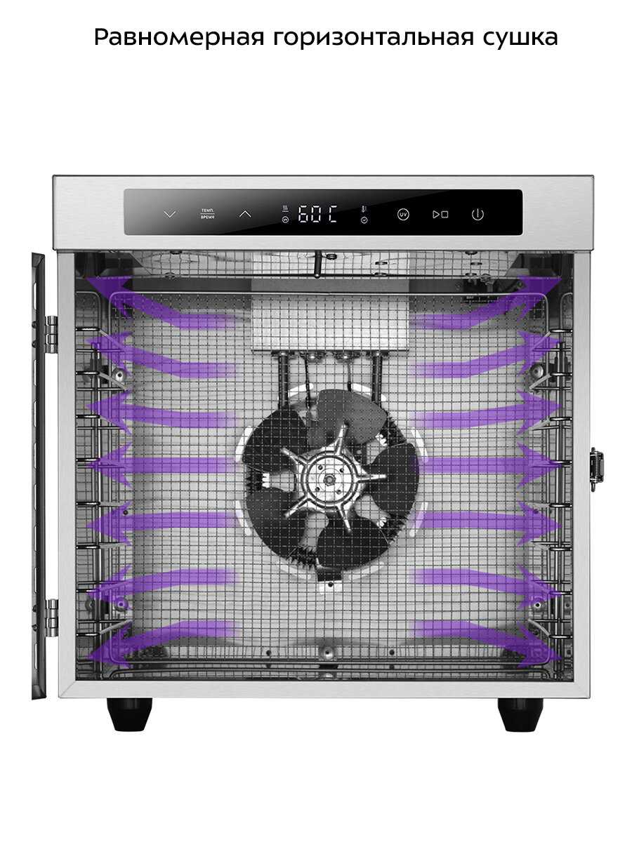 Сушилка для овощей и фруктов Kitfort KT-1987 [УФ-лампа] фотография 4