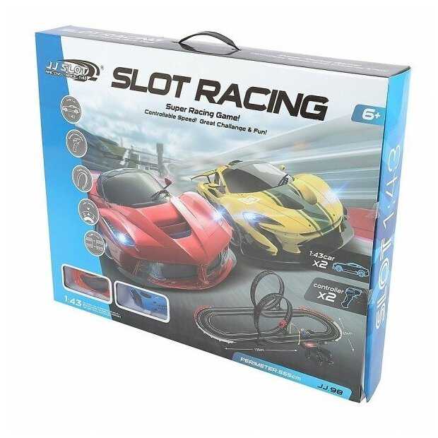 Гоночный автотрек JJ Slot Ралли (длина трека 555 см, от сети, 1:43) - JJ98-2 фотография 4