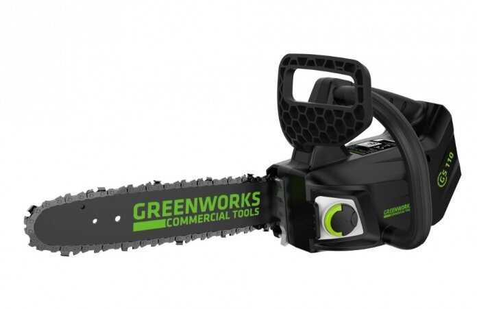 Пила аккумуляторная Greenworks GD40TCS шаг цепи 3/8